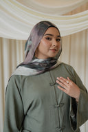Sage Green Mandarin Tieback Shirt with Wide Leg Pants Co-Ord