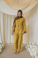 Chartreuse Mandarin Co-Ord with Balloon Pants