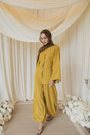 Chartreuse Mandarin Co-Ord with Balloon Pants