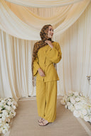 Chartreuse Mandarin Co-Ord with Balloon Pants
