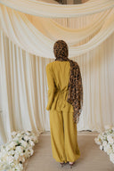 Chartreuse Mandarin Co-Ord with Balloon Pants