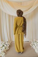Chartreuse Mandarin Co-Ord with Balloon Pants