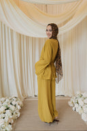 Chartreuse Mandarin Co-Ord with Balloon Pants