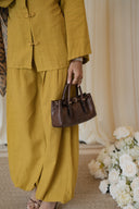 Chartreuse Mandarin Co-Ord with Balloon Pants