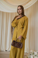 Chartreuse Mandarin Co-Ord with Balloon Pants