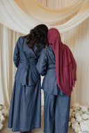 Pure Linen Co-Ord Set - Faux Denim Effect