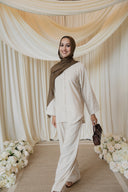 Cream Linen Co-Ord Set
