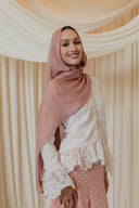 White Organza Long Sleeved Shirt with Cinched Tie Back