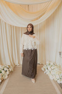 White Embroidered Cutwork Shirt