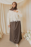 White Embroidered Cutwork Shirt