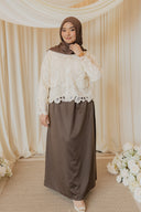 White Embroidered Cutwork Shirt
