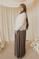 White Embroidered Cutwork Shirt