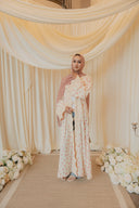 Pink Polka Dotted Abaya