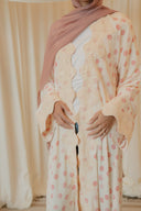 Pink Polka Dotted Abaya