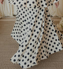 Black and White Polka Dot Maxi Skirt